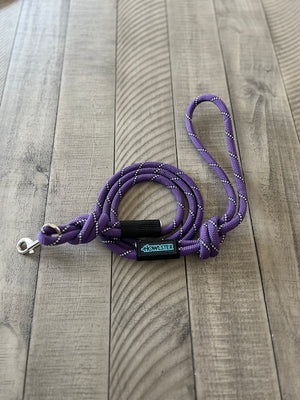 Clamped Climbing Rope Leash Purple - Luccas Pet Supplies - Climbing Rope Leash
