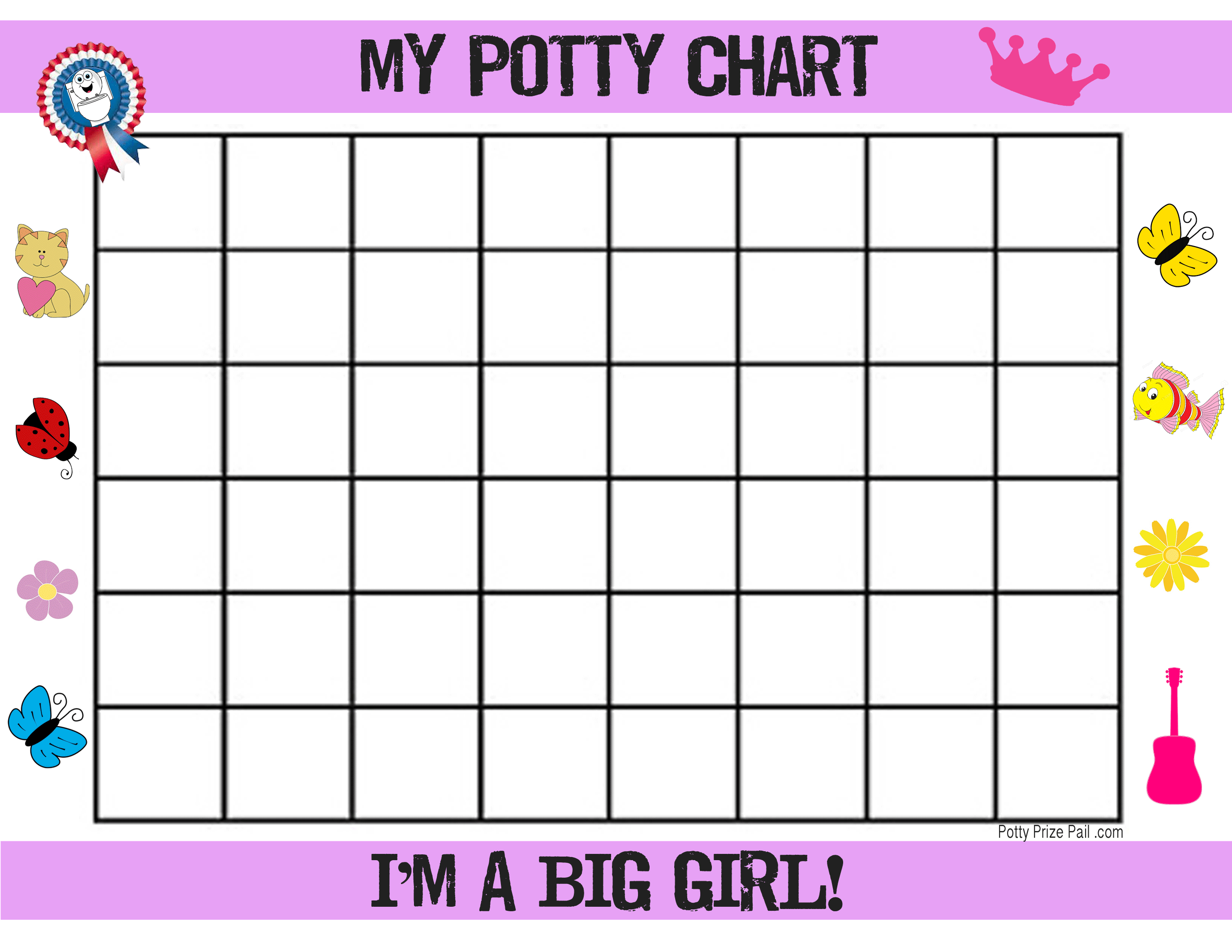 PRINT POTTY CHART Party Majors