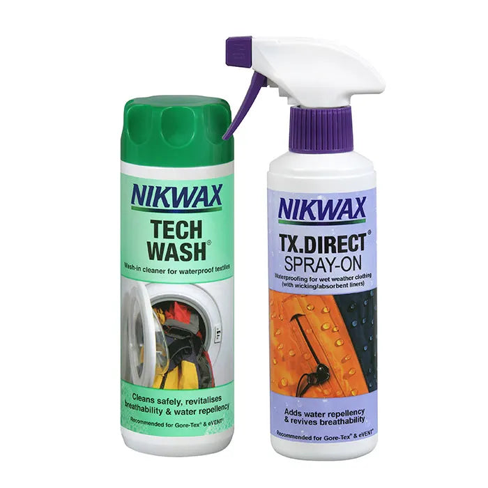 Nikwax Tech Wash/Tx Direct Wash-In Twin Pack