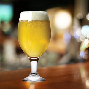 Lav Misket Stemmed Beer Drinking Glassware, Set of 6, 13.5 oz, LV-MIS571F - HAKAN - Glassware Drinking Set