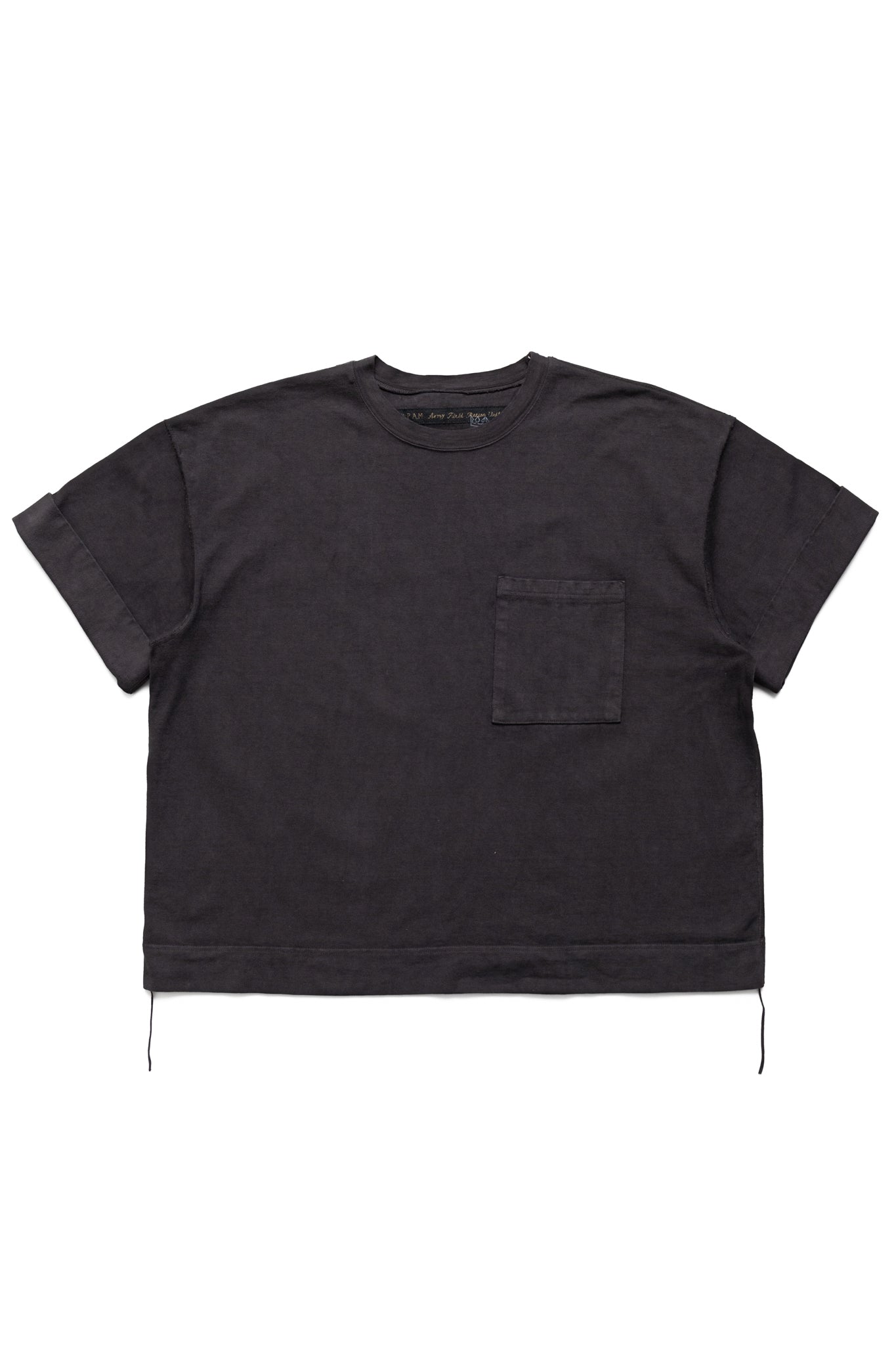 16/- Dense Jersey ARMY Beach Packed T - Ink Black