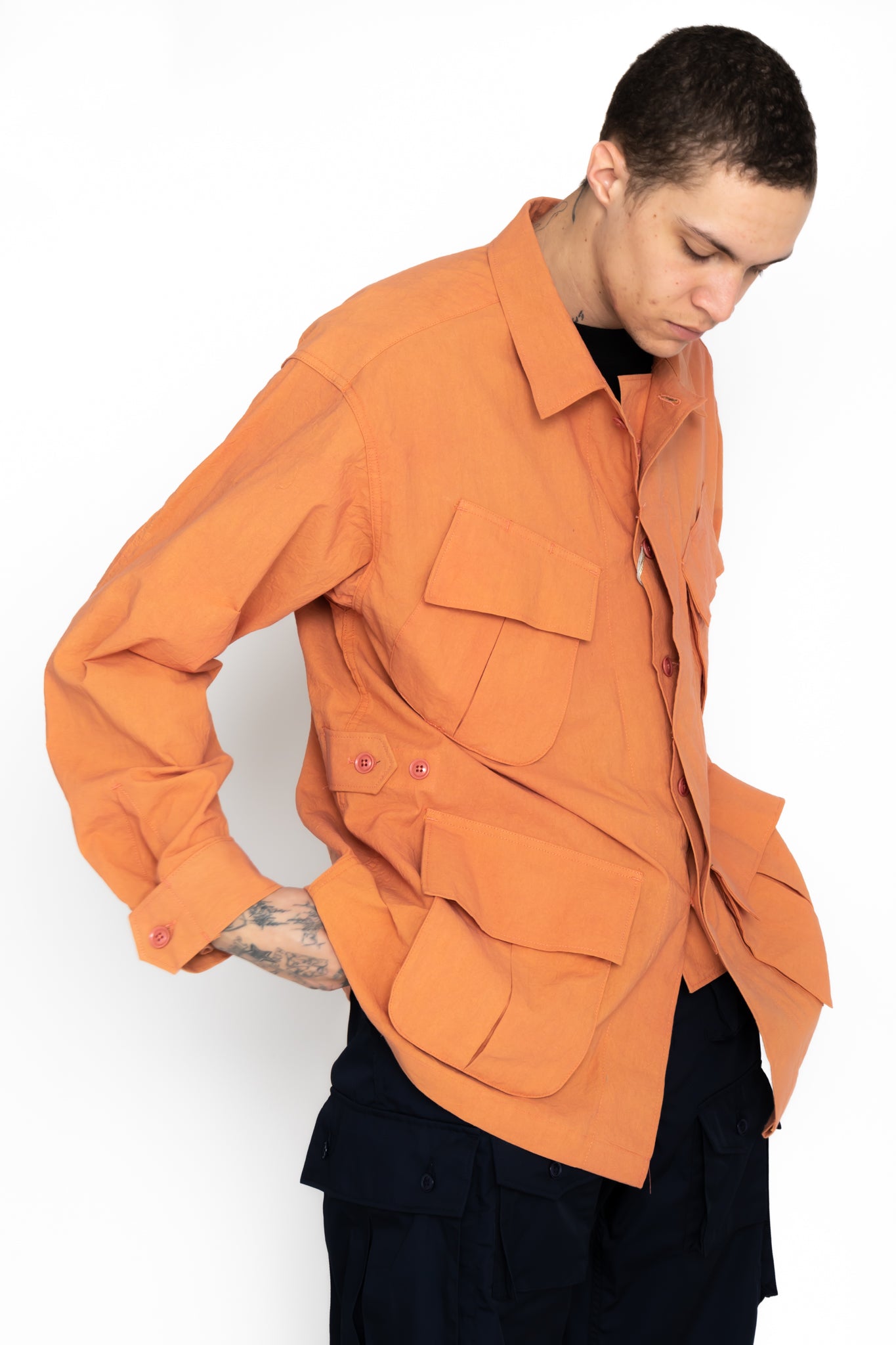 Jungle Fatigue Jacket Cotton Sheeting - Rust