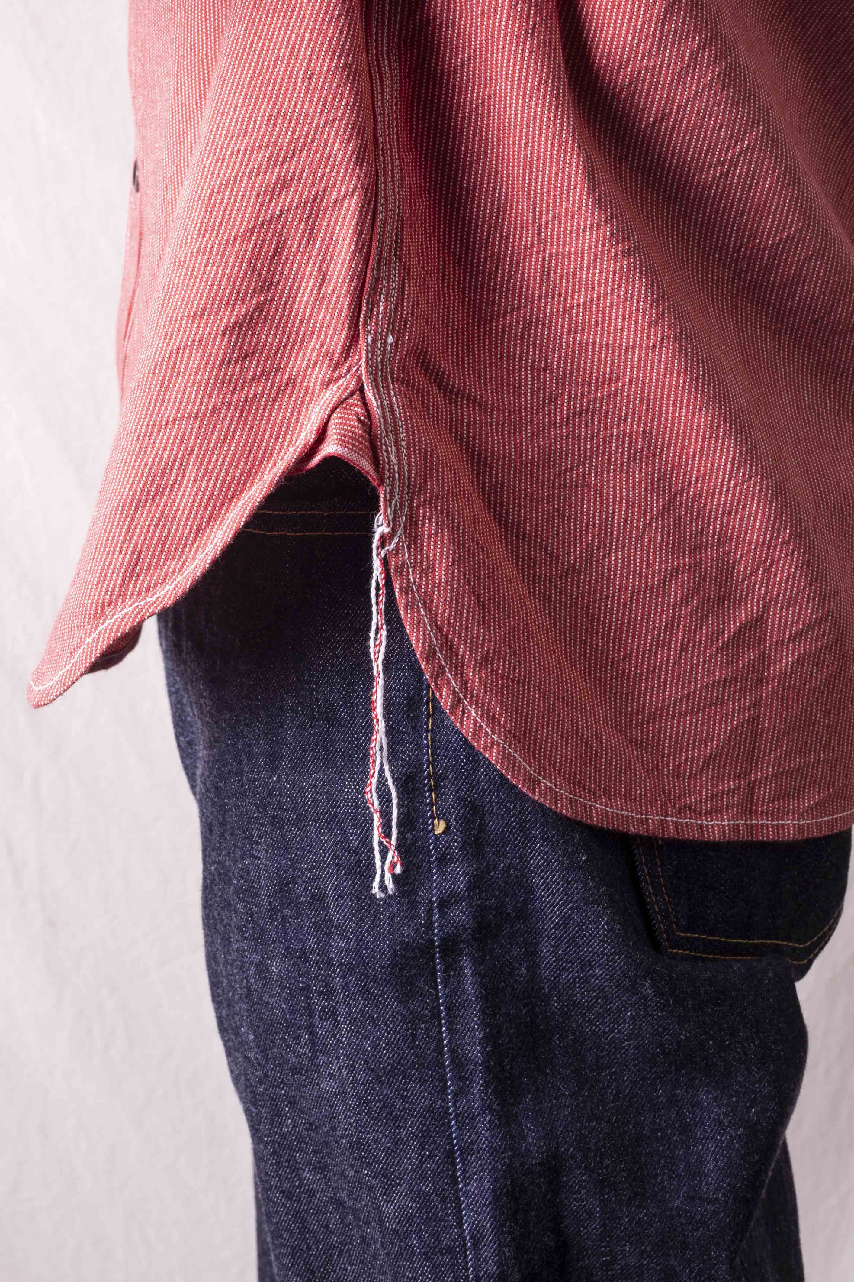 Jean Cord Work Shirt - Red