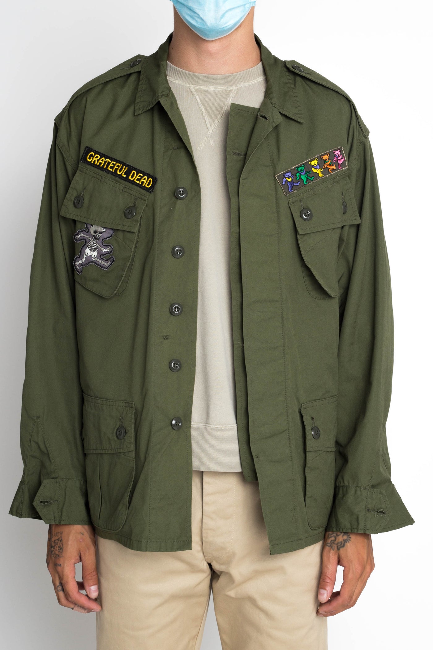 DEAD STOCK JUNGLE FATIGUE JACKET L-SHORT-