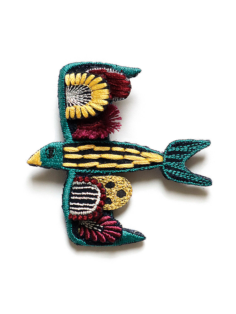 3D Embroidered Pin Badge (SWALLOW)