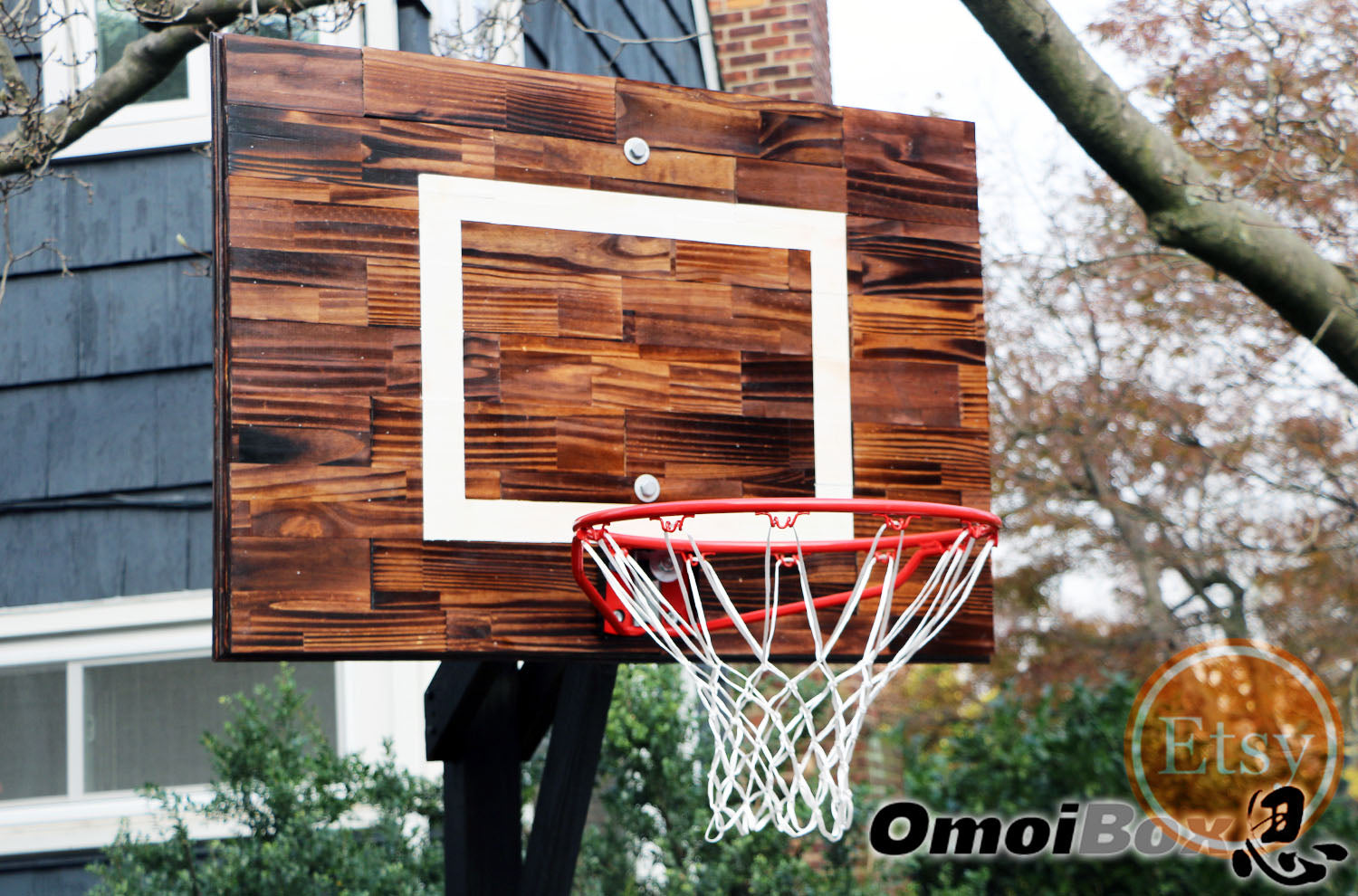 Best Wood Basketball Hoop, Unique Backboard And Rim | OBX Basketball ...