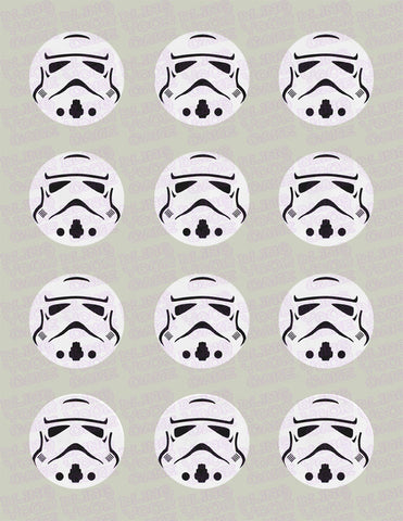 stormtrooper cupcake toppers