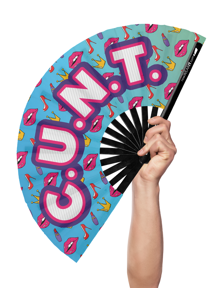 CUNT - Hand Fan - UV – Wear It Apparel and Custom Hand Fans | The ...