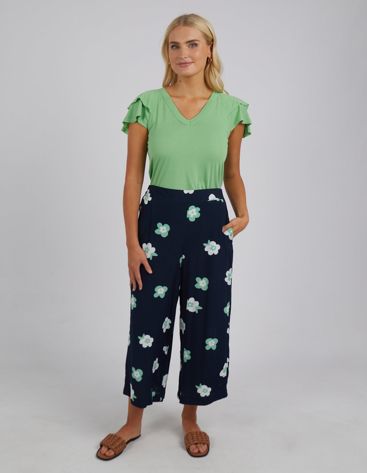 Juno Pant Navy Floral