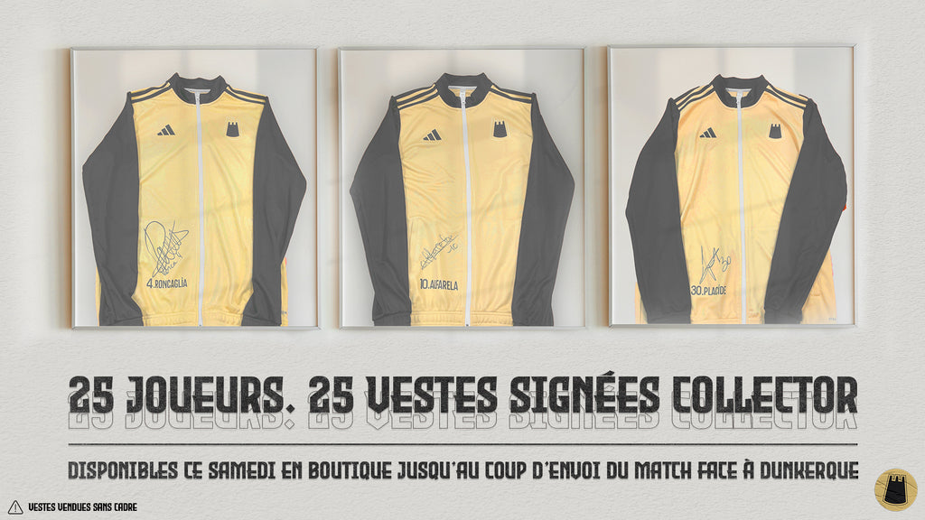 25 joueurs, 25 vestes signées collector !