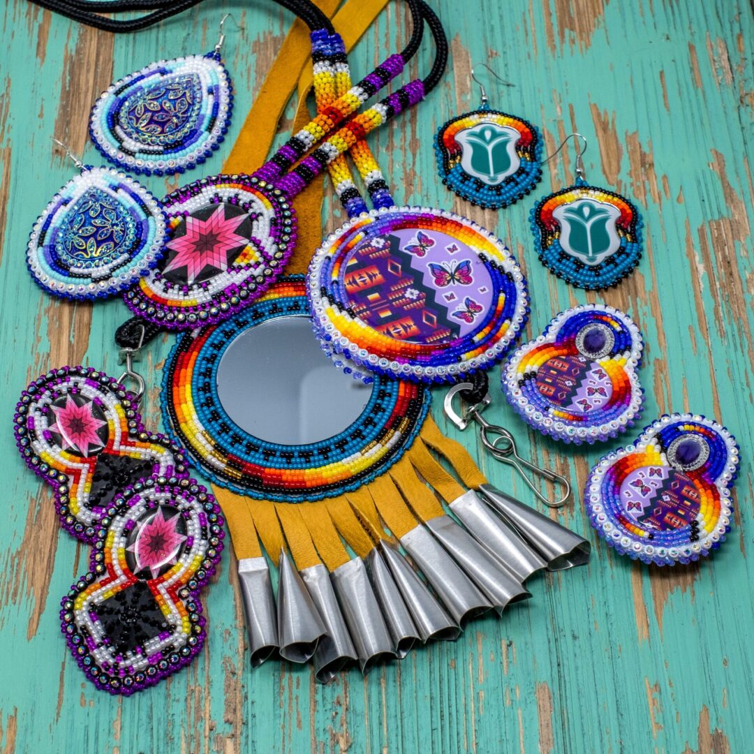 Recent beaded jewelry by Apache designer Delissa Hooke