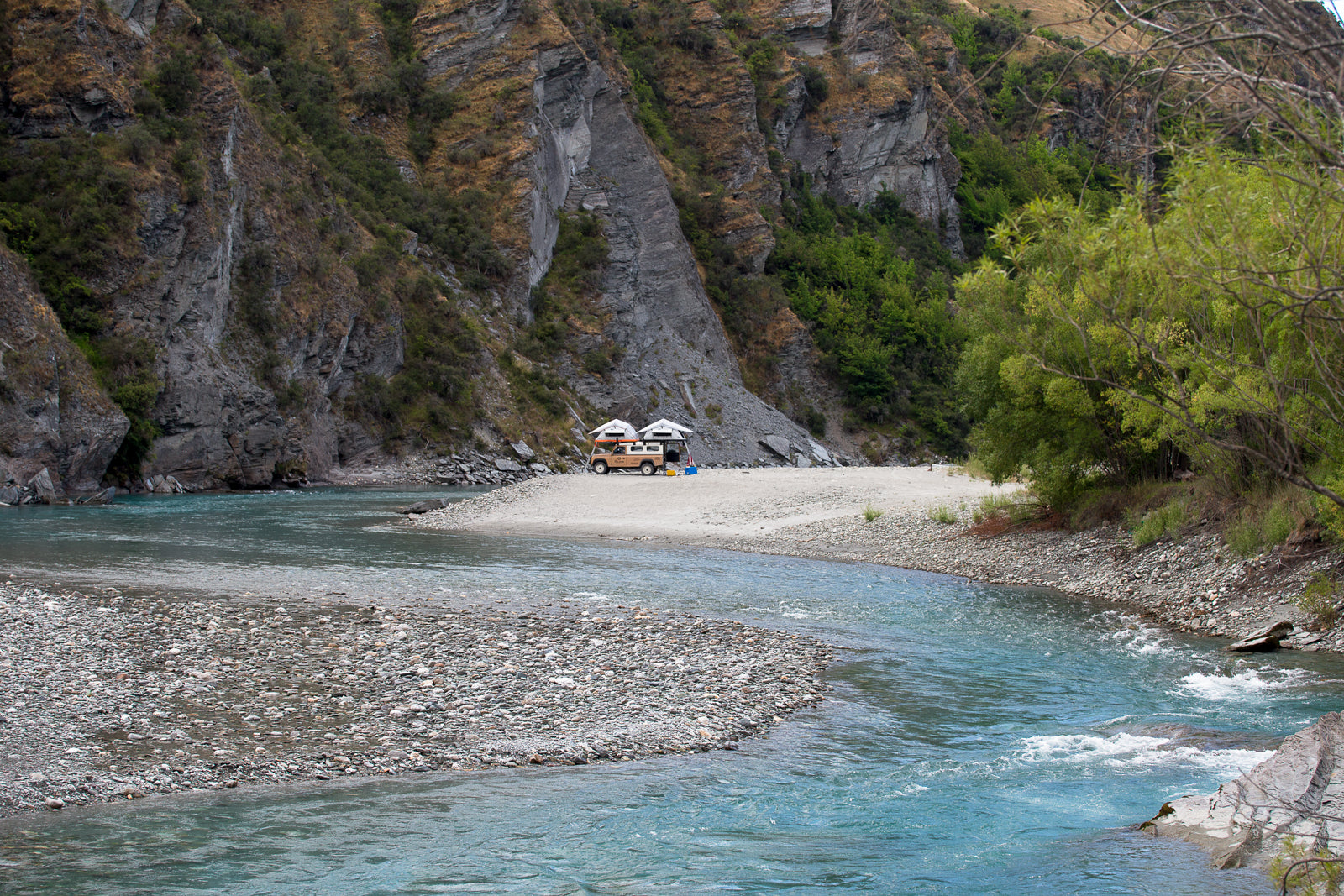 roof top tent camping in queenstown new zealand