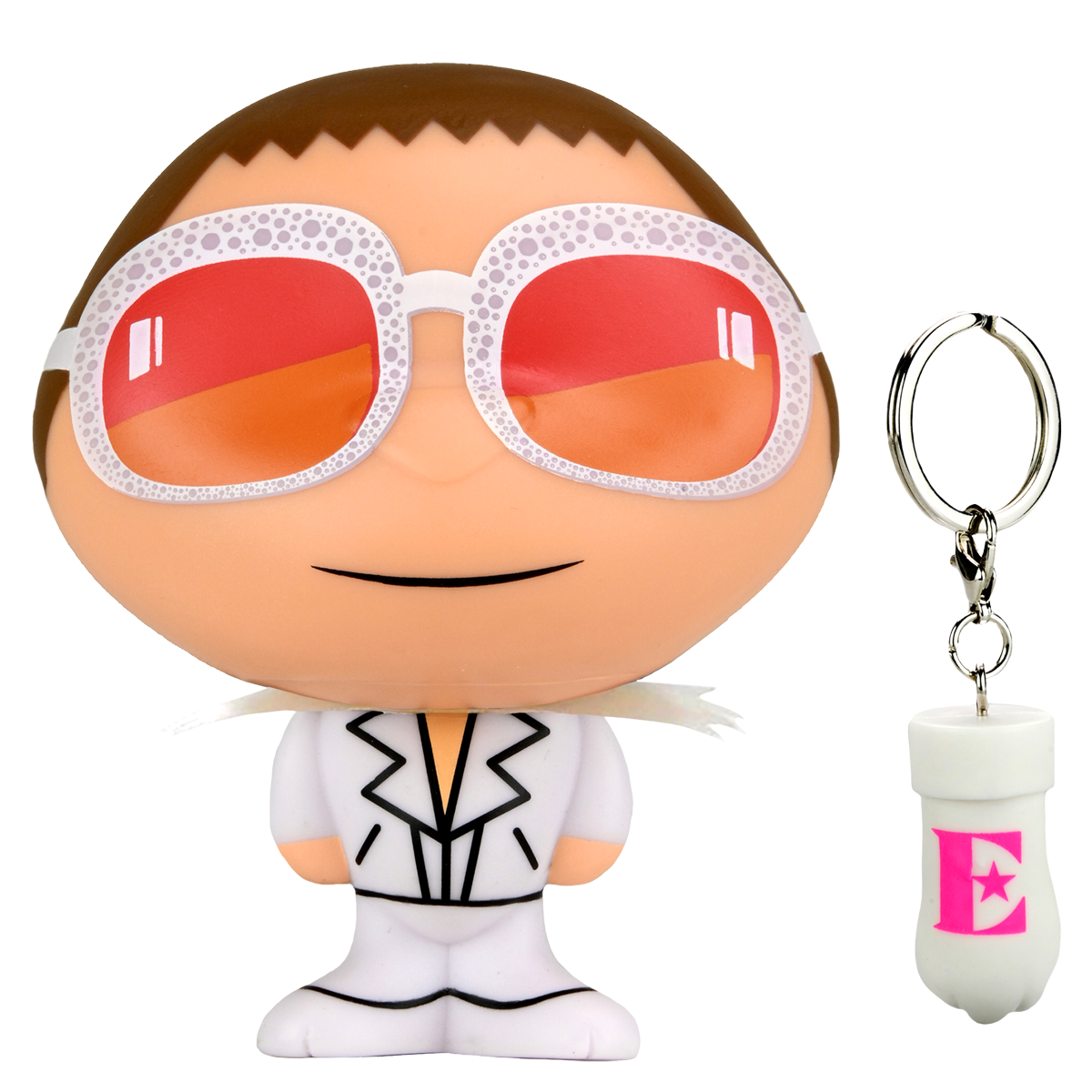 Elton John x Lucie Kaas - Elton In White Keychain - Elton John