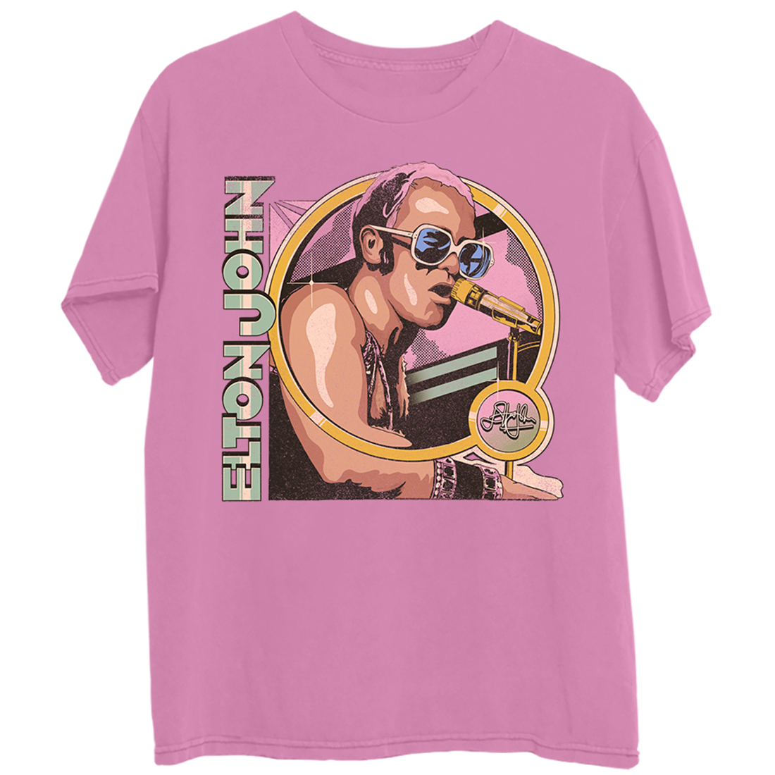 Bennie And The Jets Watercolor Photo T-Shirt - Elton John