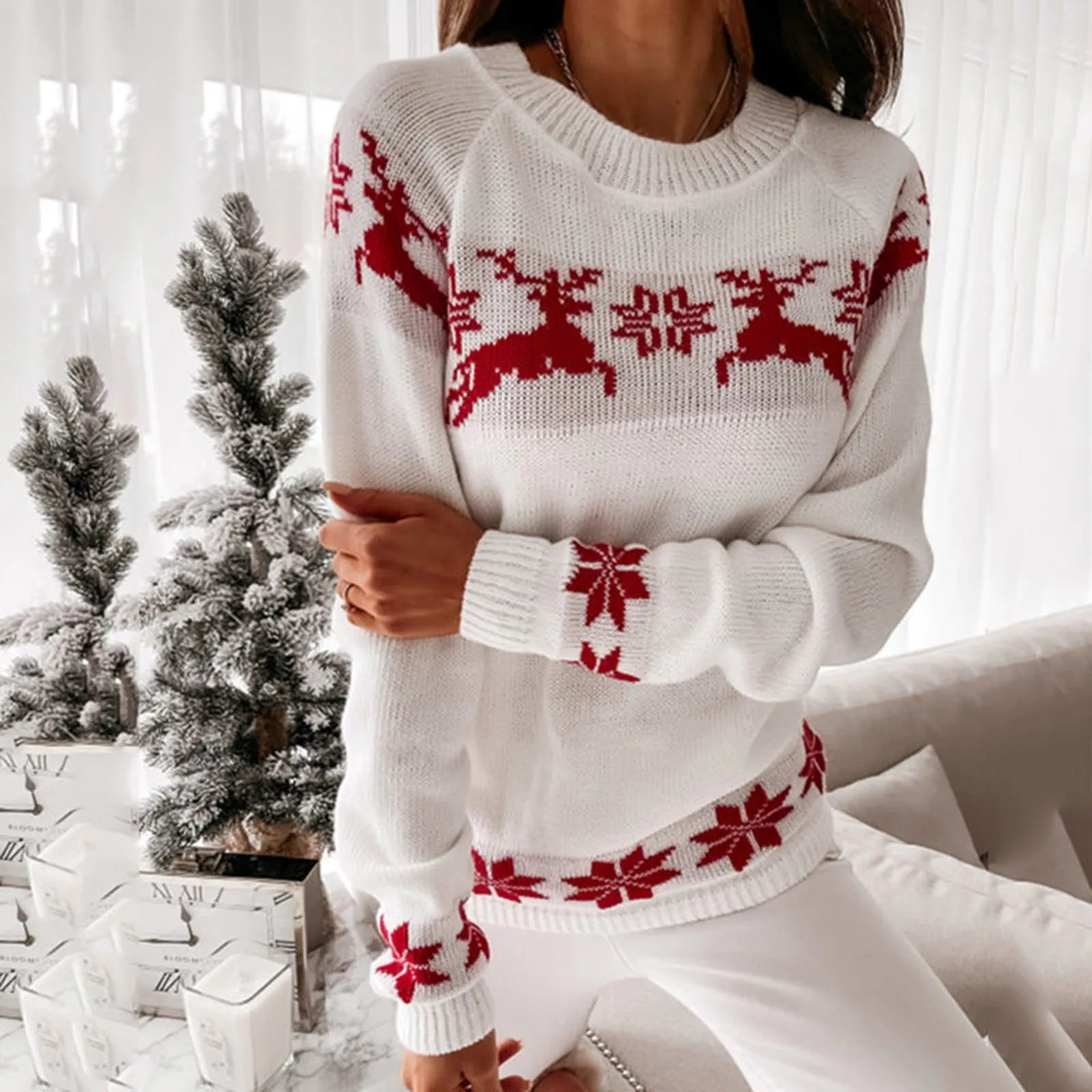 Womens Plain Christmas Jumper - Christmas Pyjamas product image