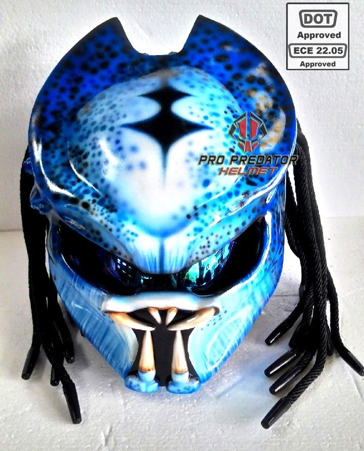 predator motorcycle helmet blue