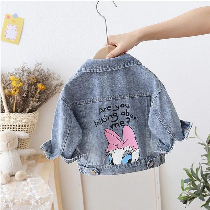 Fashion Cartoon Daisy Jacket For Girls 👧🏻🪻