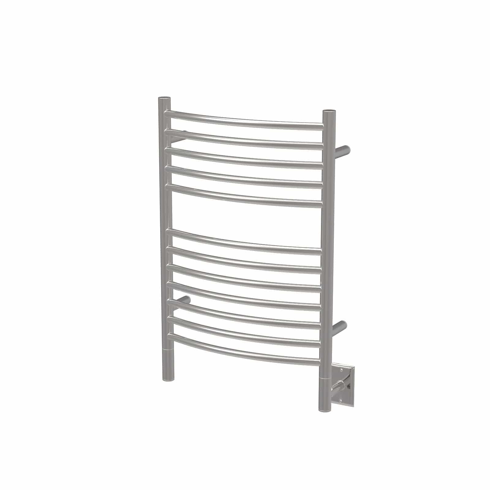 Amba Jeeves Model E Curved 12 Bar Hardwired Towel Warmer in Polished - ECP