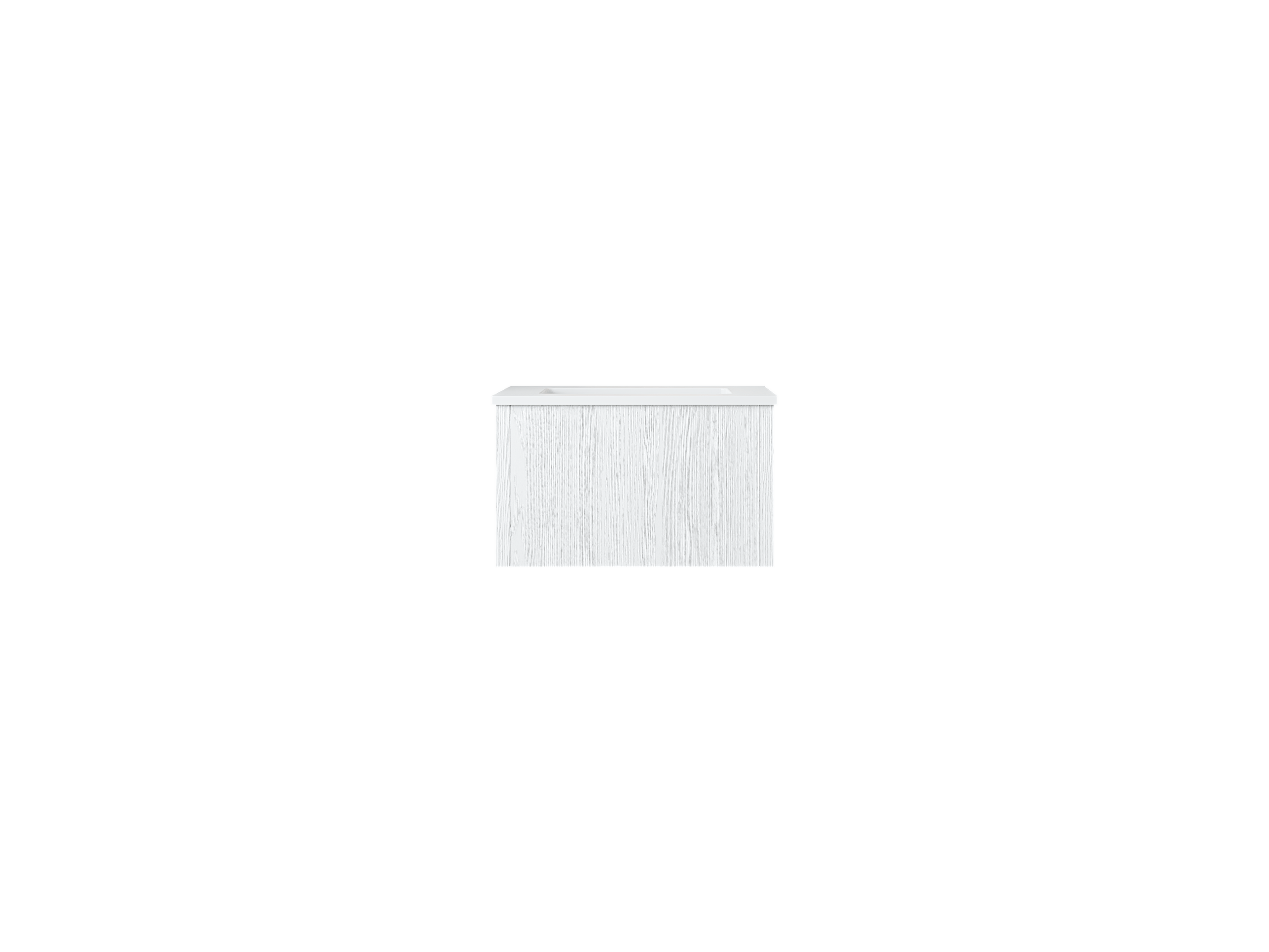Laviva Legno 24" Alabaster White Bathroom Vanity with Matte White VIVA Stone Solid Surface Countertop 313LGN-24AW-MW