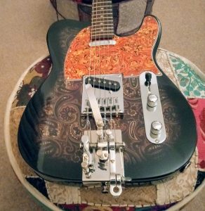 Patterned Guitar Body Hipshot B Bender