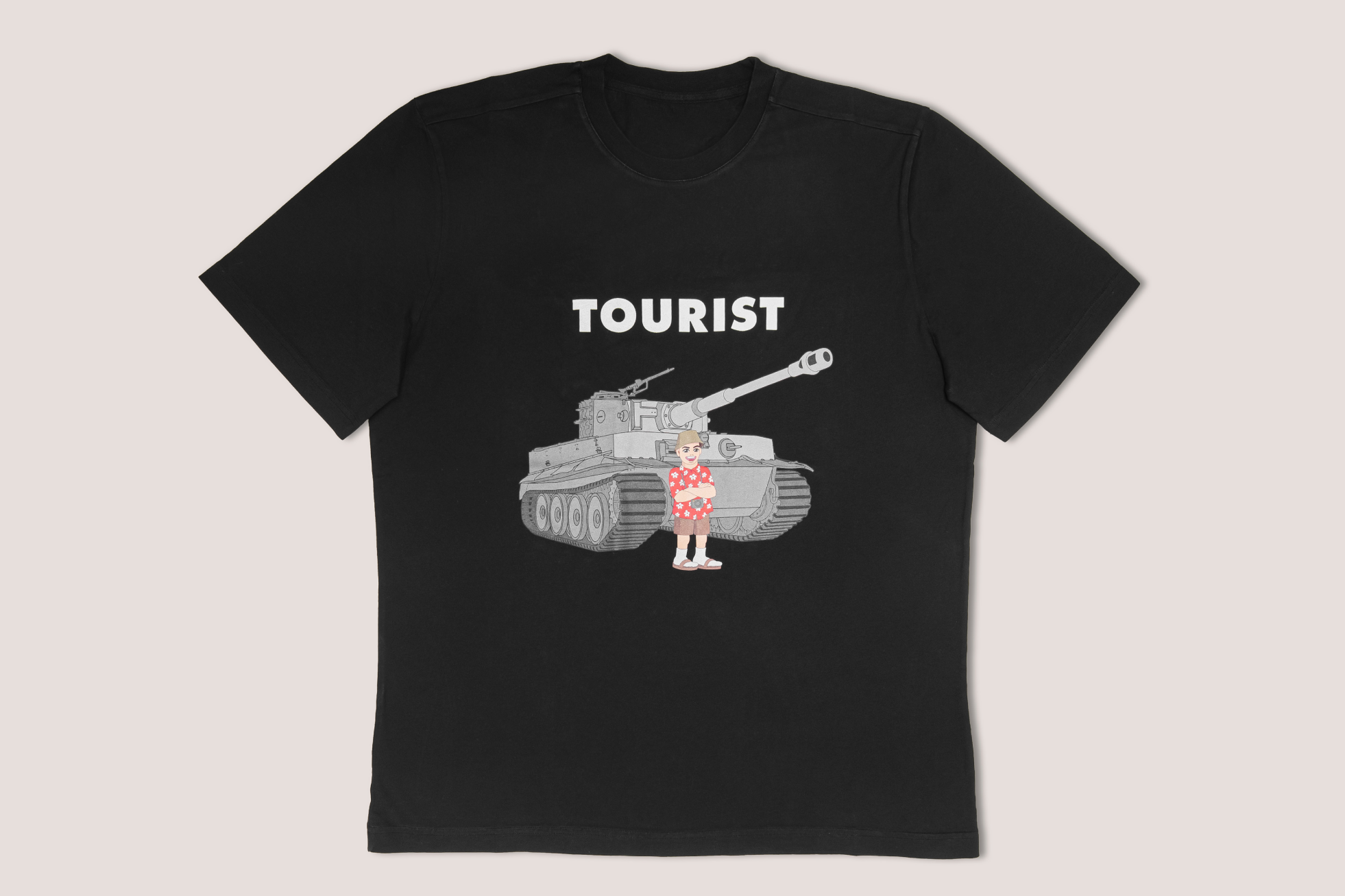 T-shirt Tourist - Black