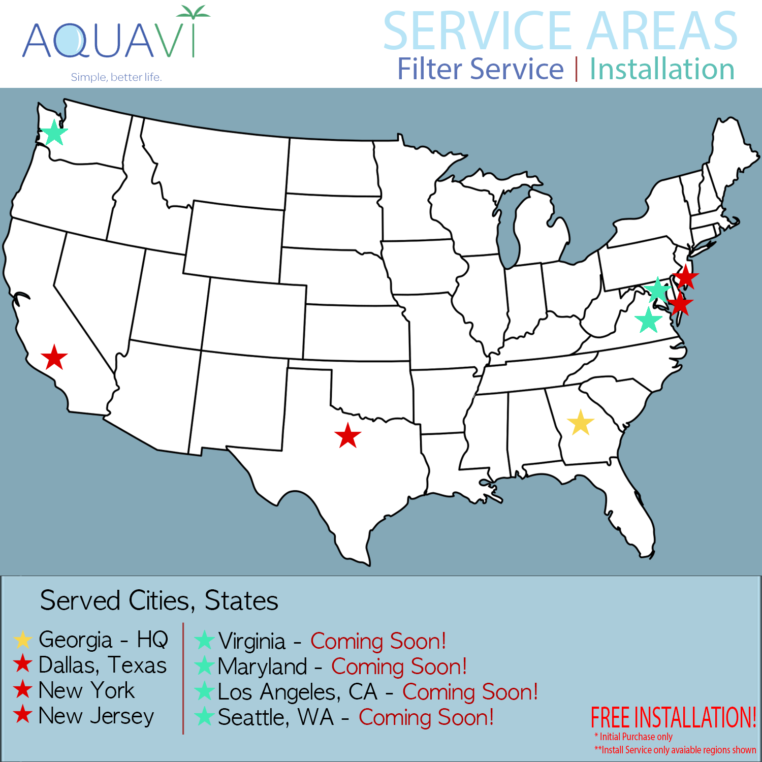 Service Areas