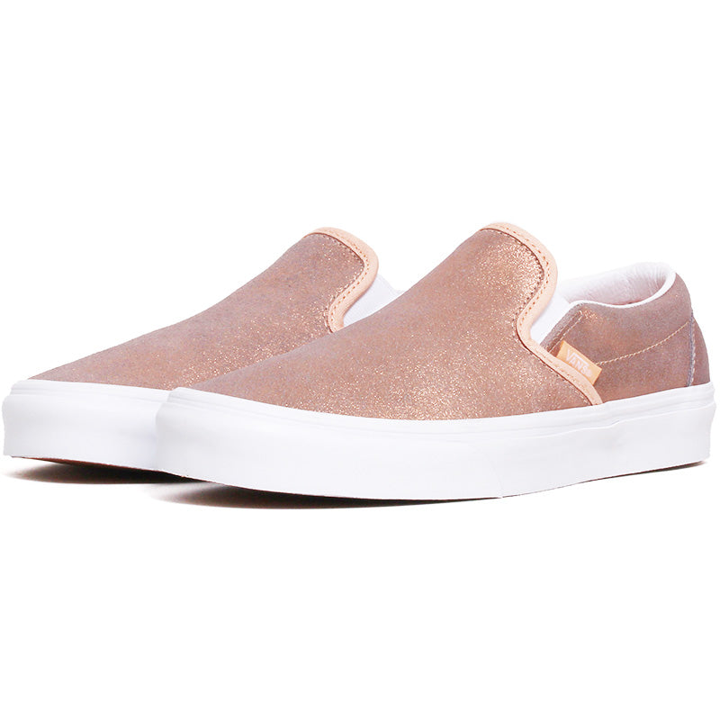 vans classic slip on rose gold