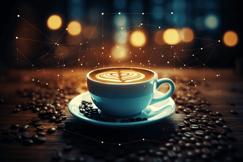 coffee cup blur background
