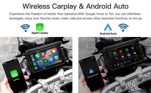 Wireless Carplay Touch screen for Motorcycle GPS navigation – AUTOABC