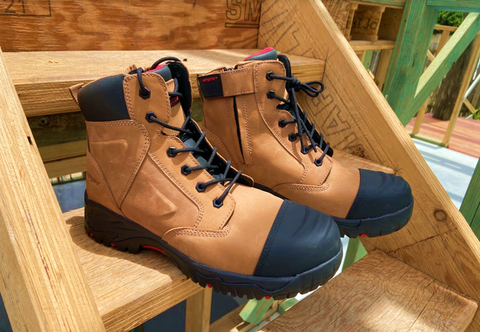 The Ergonx Elements Work Boot offer exceptional ankle support, breathable materials, and shock absorption.