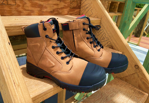 Safety toe boots can have several safety features including ankle support, arch support, and a waterproof membrane.