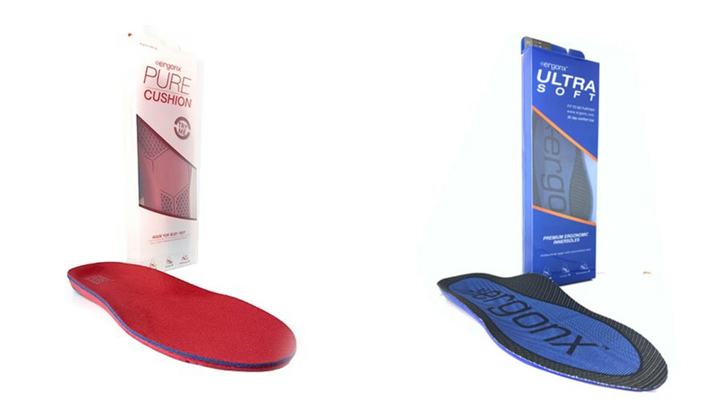 For those who find it difficult to tolerate any support beneath their arches, the Ergonx Pure Cushion insoles may be a suitable solution.&nbsp;