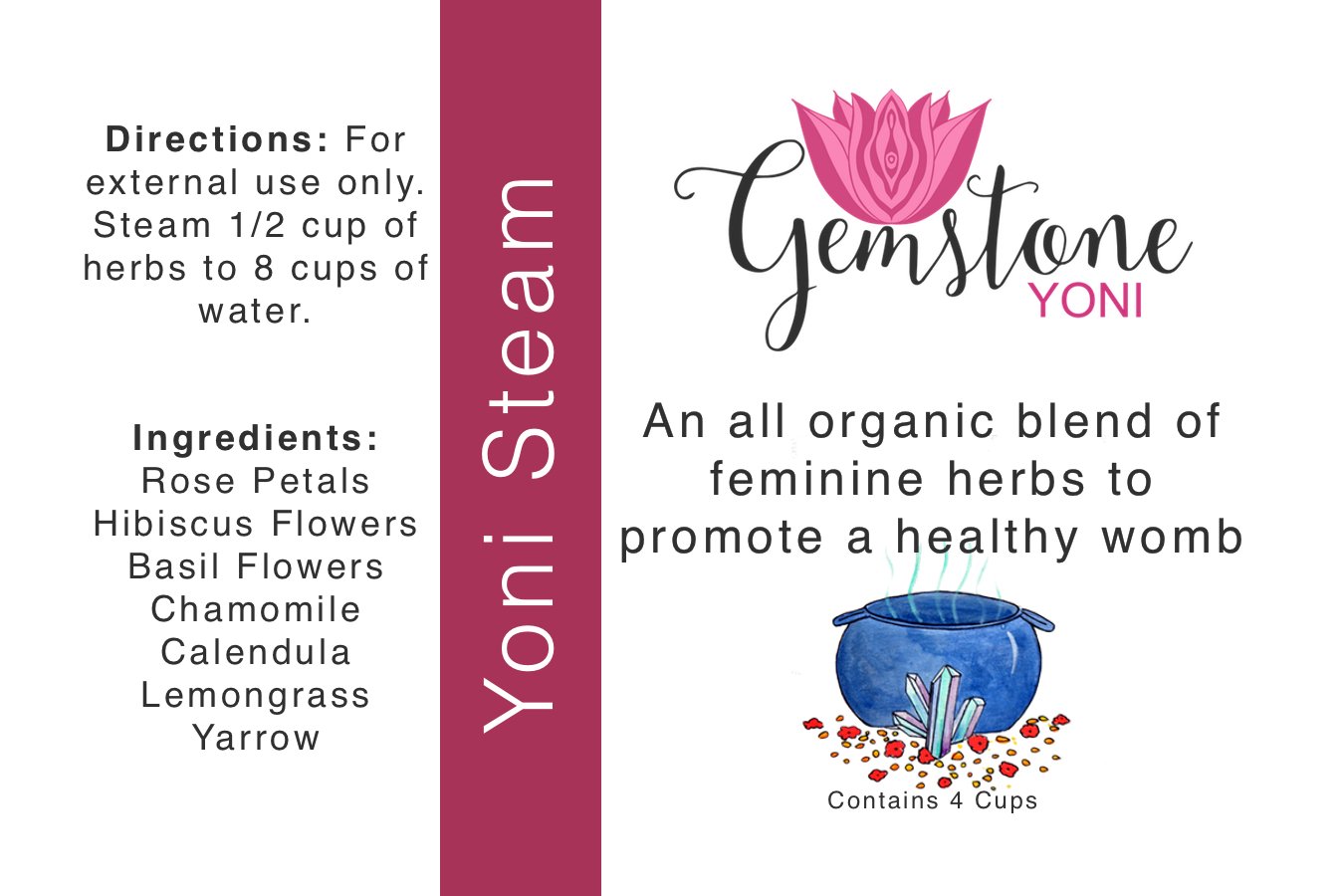 Organic Yoni Steam Vaginal Steam Herbal Yoni Cleanse Shop Now Gemstone Yoni 2071