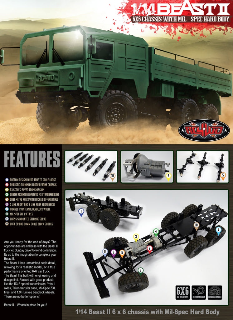 rc4wd 6x6 beast truck