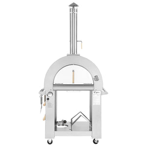 Empava Outdoor Wood Fired and Gas Pizza Oven in Stainless Steel, EMPV-PG03 - Charming Dwelling 