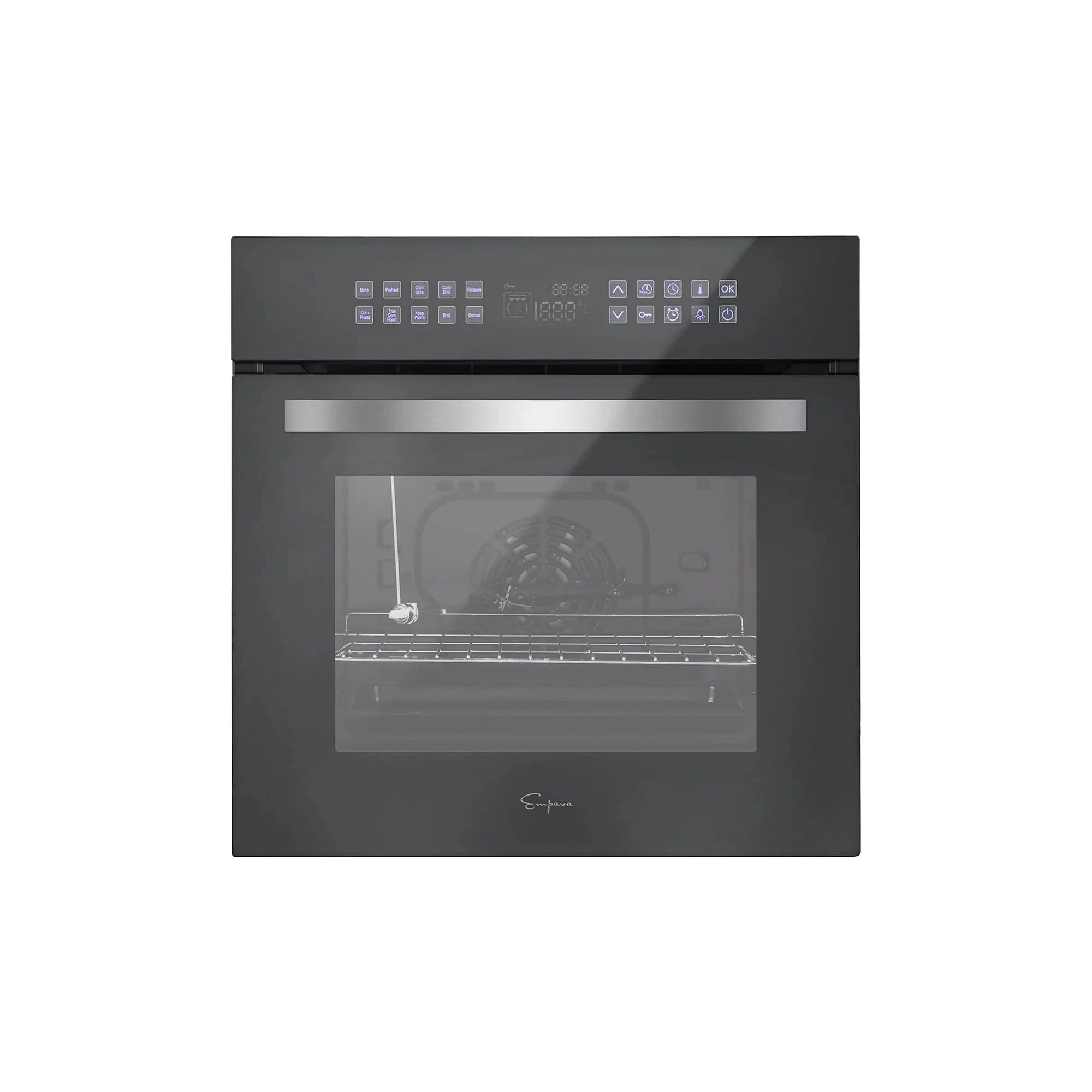 Empava 24" Single Electric Wall Oven in Silver Glass - 2.3 cu. ft, EMPV-24WOC17