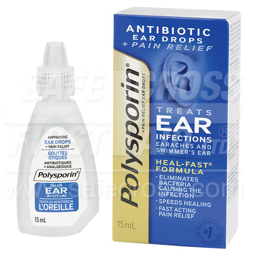 Polysporin Plus Pain Ear Drops - 15 mL – Heart Beat Inc.