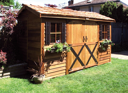long shed kits, cedar summer houses, garden cottages