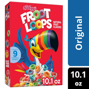 Kellogg's Froot Loops Original Cold Breakfast Cereal 10.1 oz - El Tesoro Supermarket - Fruit Loops Cereal