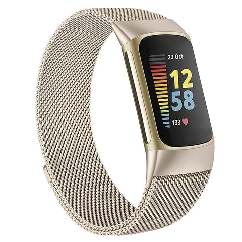 For Fitbit Charge 6 5 Watch Strap Milanese Stainless Steel Band