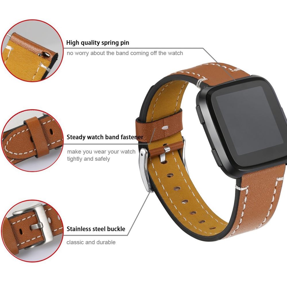 leather straps for fitbit versa