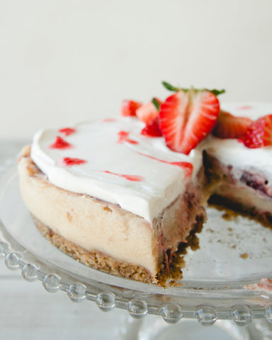 strawberry swirl cheesecake