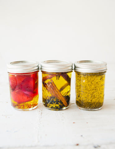 trio of infused oils