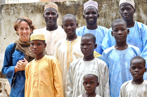 Lynne with her Cameroonian community