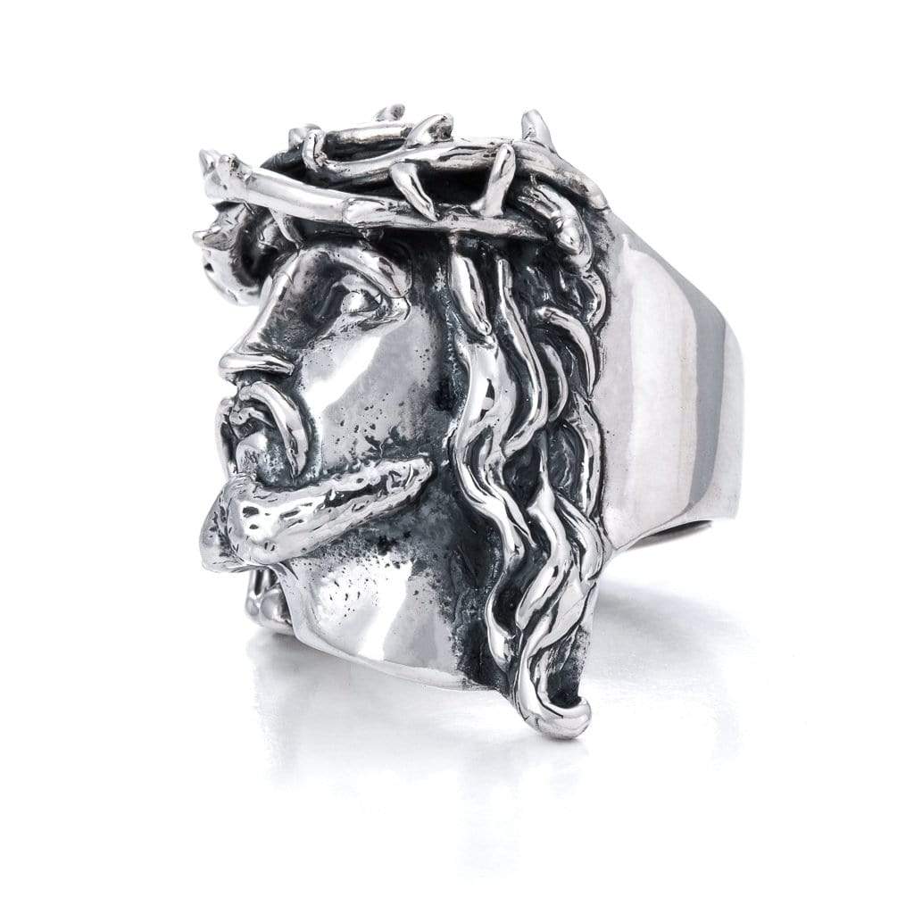 jesus ring sterling silver