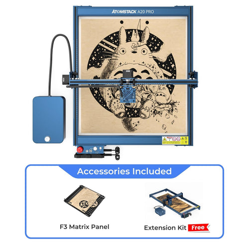Purchasing A20 Pro Laser Engraver And F3 Matrix Panel Get Extension Kit For Free