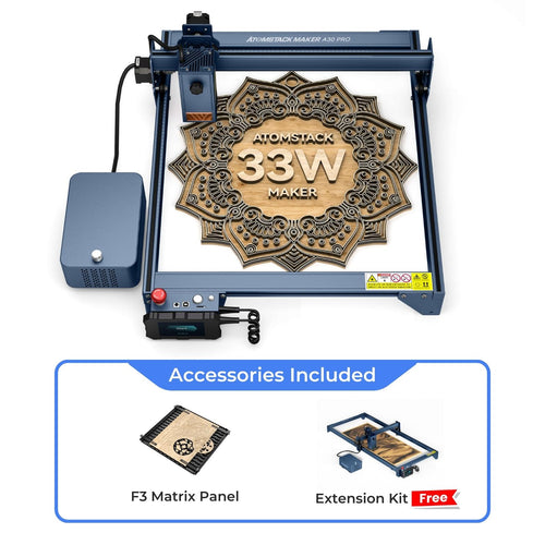 Purchasing A30 Pro Laser Engraver And F3 Matrix Panel Get Extension Kit For Free