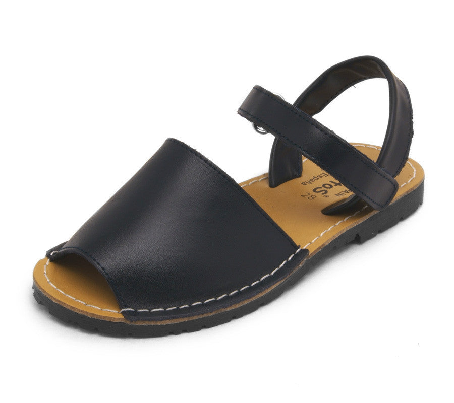 Toddler sandals, menorquina sandals, leather sandals, dark Navy Menorquina Leather Sandals