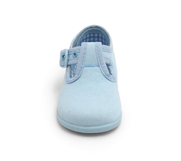 light blue canvas sneakers