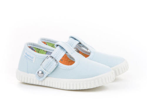 light blue canvas sneakers